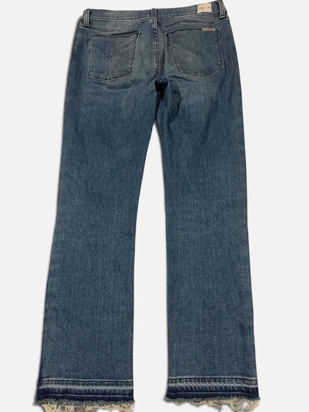 Hudson Jeans Tilda $215  Midrise Straight Leg Ankle Crop Side Seam Detail 28